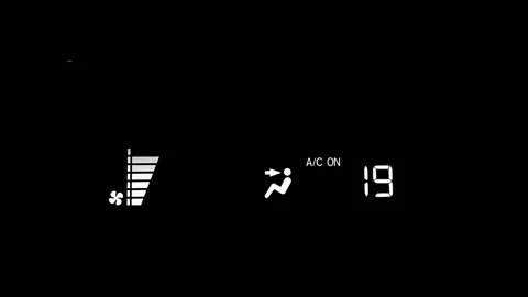 Car AC system options displayed for adjusting the cooling effect Stock Footage 275243799