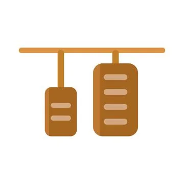 Car accelerator flat clipart vector illustration イラスト素材