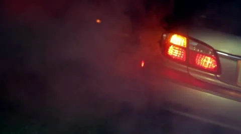 Car accident blinker blinking emergency Stock Footage 12263590