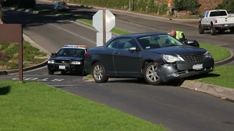 Car Accident / Crash 01 Stock Footage