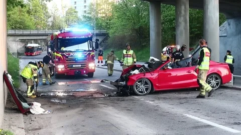 A car accident Video stock 195013604
