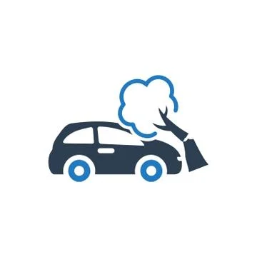 Car Accident Icon Illustrazione stock