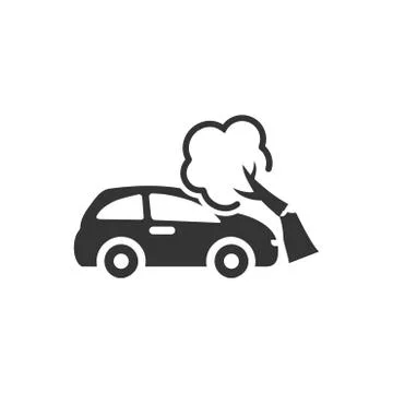 Car Accident Icon Stock Illustration