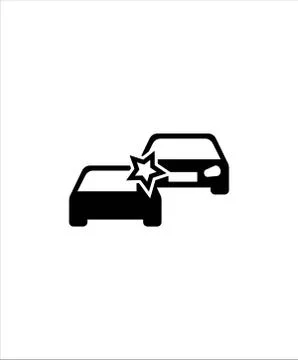 Car accident icon,vector best flat icon. Stock Illustration
