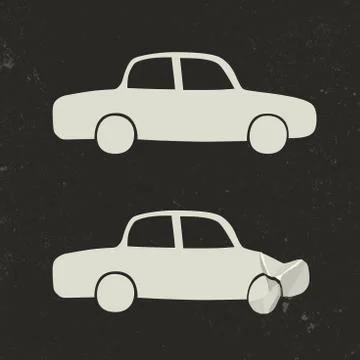 Car accident. Stock Illustration