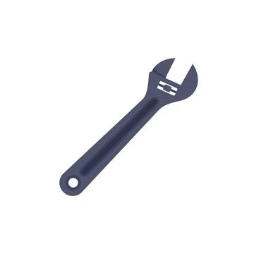 Car adjustable key icon flat isolated vector Illustrazione stock