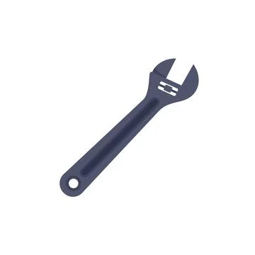 Car adjustable key icon flat isolated Illustrazione stock