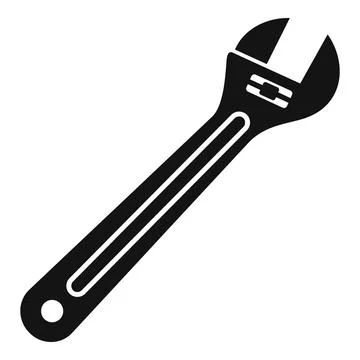 Car adjustable key icon, simple style Illustrazione stock