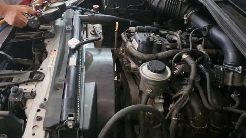 Car air conditioner checking 스톡 동영상 208853535