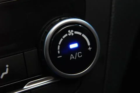 Car Air Conditioner switch Stock Photos