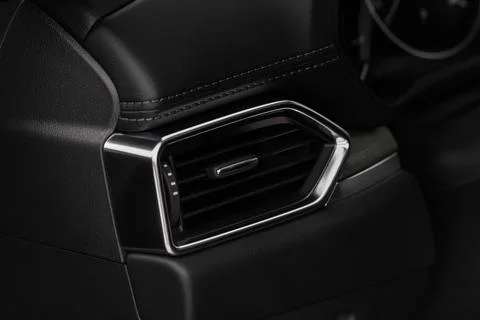 Car air conditioning close up view. The air conditioner flow inside the car.  Foto stock