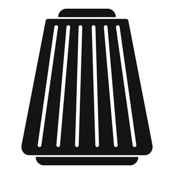 Car air filter conical shape engine part Stock Illustration