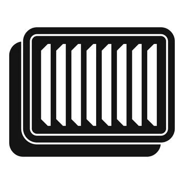 Car air filter flat icon vector design Illustrazione stock