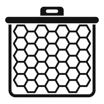 Car air filter protecting engine from dust and debris Stock Illustration