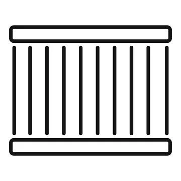 Car air filter replacing spare part protecting engine Stock Illustration