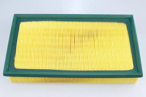 Car air filter on a white background. Stock Illustration