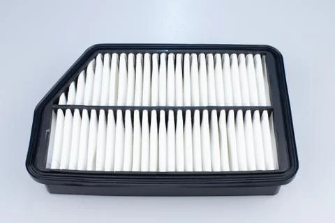 Car air filter on a white background. Stock Illustration