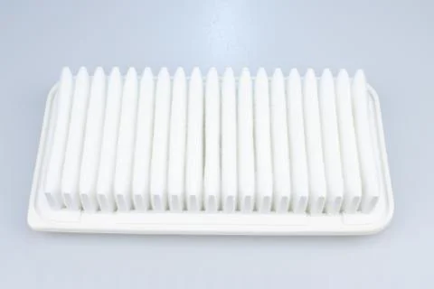 Car air filter on a white background. Stock Illustration