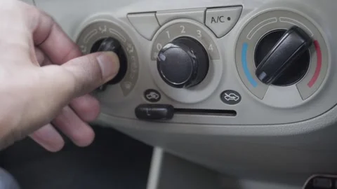 Car air flow direction switch Stock Footage 321470631