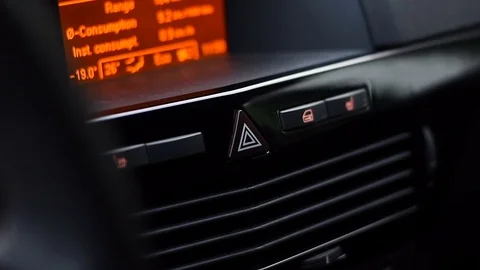 Car alarm lights button working Stock Footage 70228176
