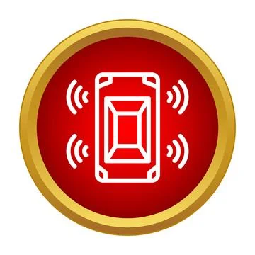 Car alarm security system signal vector icon Stock Illustration