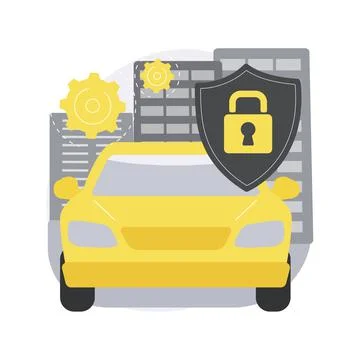 Car alarm system abstract concept vector illustration. Stock Illustration