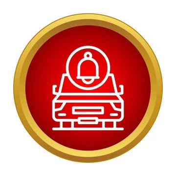 Car alert system showing security notification icon 스톡 일러스트