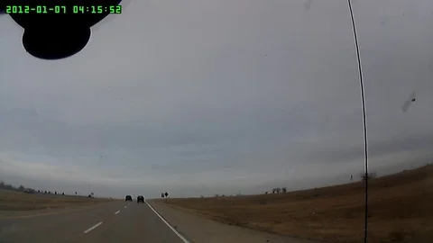 Car almost side swipes another car changing lanes Stock Footage 70570075