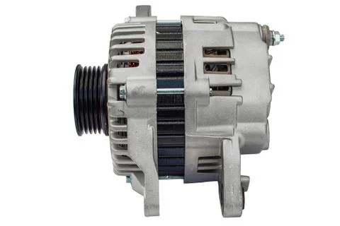 Car alternator on a white background Stock Photos