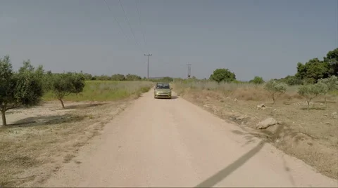 Car Among the Fields (4) Stock Footage 52607232