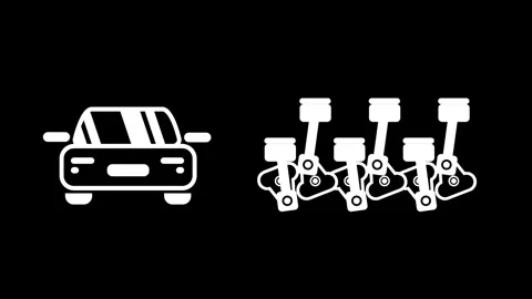 Car and engine pistons Stock Footage 335609229