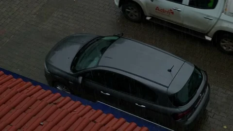 Car and rain Stock Footage 226944511