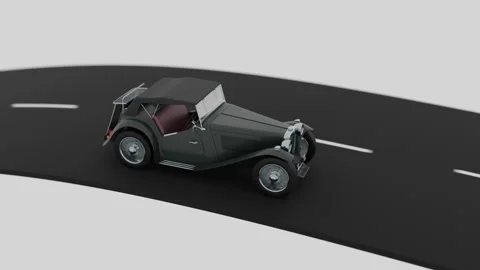 Car and road, CG Stock Footage 248510779