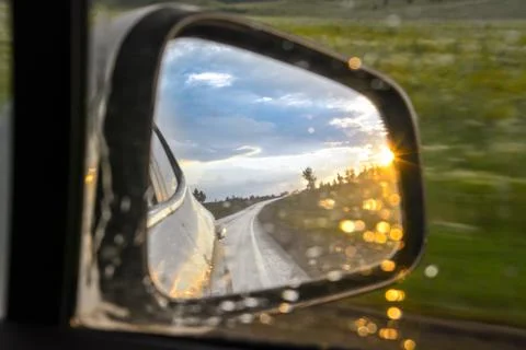 Car and sunlight reflection Stock-Fotos