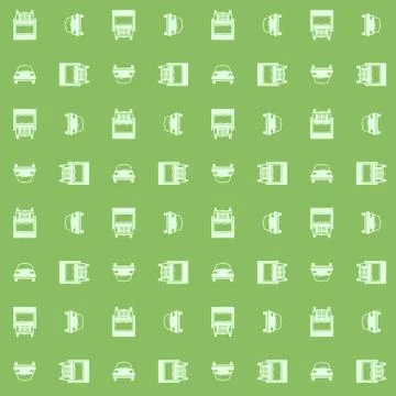 Car and truck. Seamless pattern Stock Illustration
