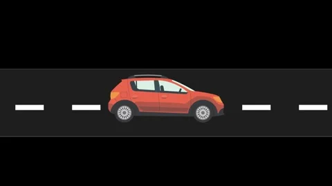 Car animation background Stock Footage 310646219