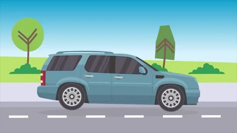 Car animation background Stock Footage 310646513