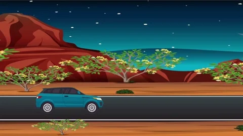 Car animation Stock Footage 252024795