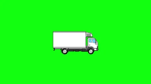 Car animation on green screen background 動画素材 335523674