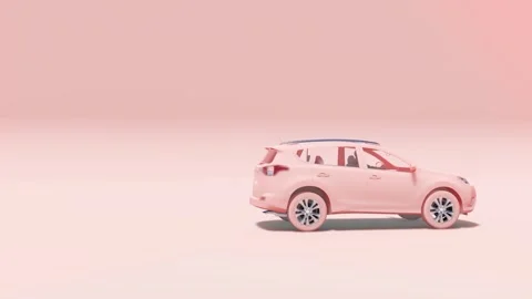 Car animation vidio 3d rendered Stock-Footage 296028443