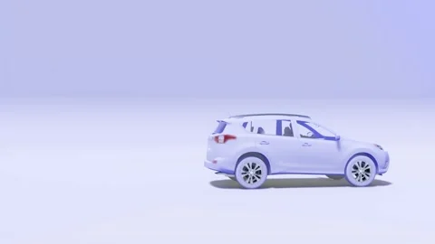 Car animation vidio 3d rendered Stock-Footage 296028449