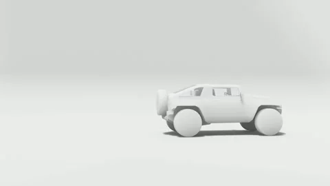 Car animation vidio 3d rendered Video stock 296028482