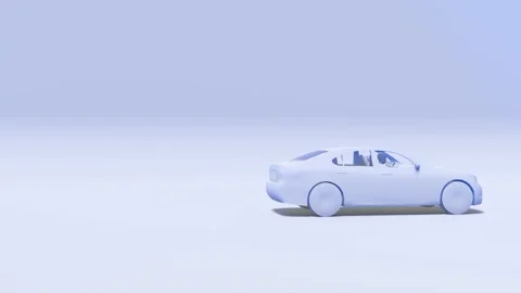 Car animation vidio 3d rendered Video stock 296132460