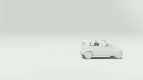 Car animation vidio 3d rendered Video stock 296132472