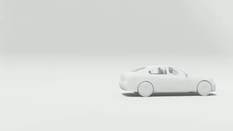 Car animation vidio 3d rendered Video stock 296132485