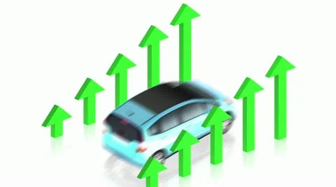 Car arrow 2 Stock Footage 11480255