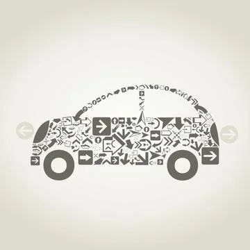 Car arrow Stock Photos