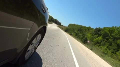 Car Asphalt Road Stock Footage 67332673