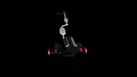 Car Assembling From Parts Without Body Stock Footage 120986293