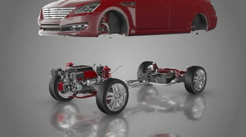 Car Assembly Animation | Stock Video | Pond5